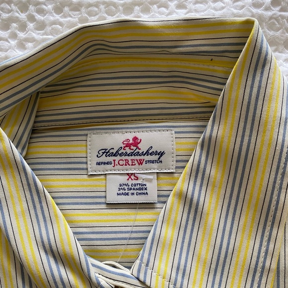 JCREW Haberdashery Slim-fit Stretch 3/4 Sleeve Shirt XS - Picture 2 of 5